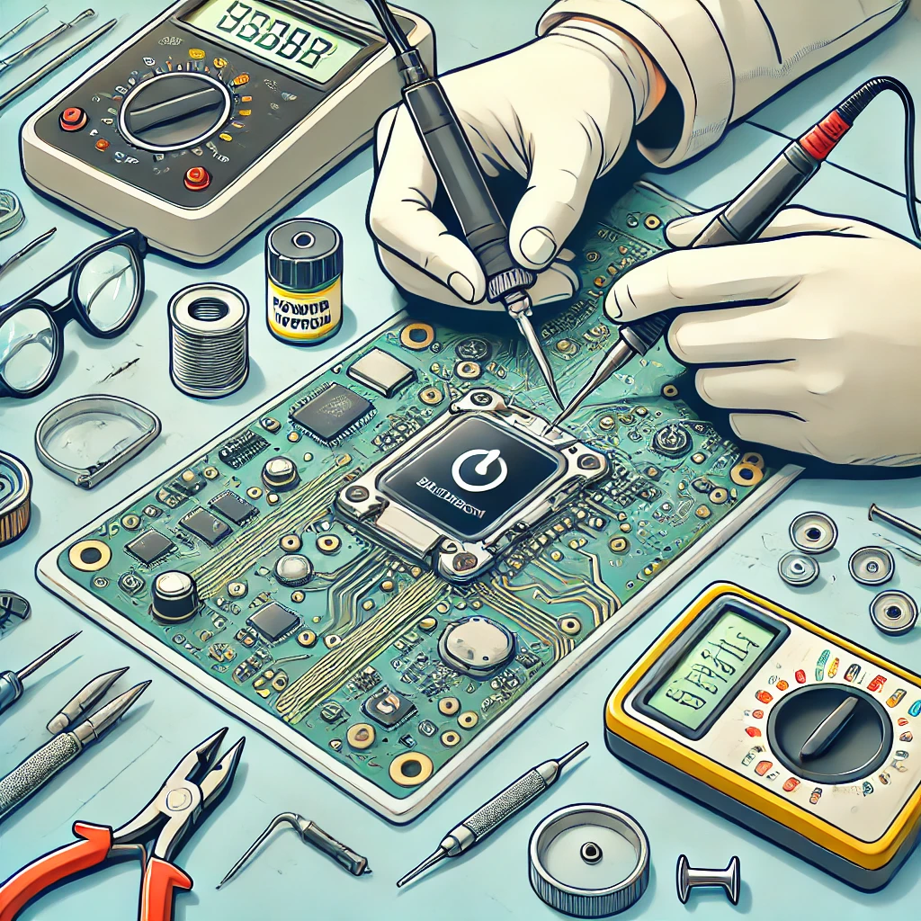 Reparasi Jalur Power Button yang Rusak