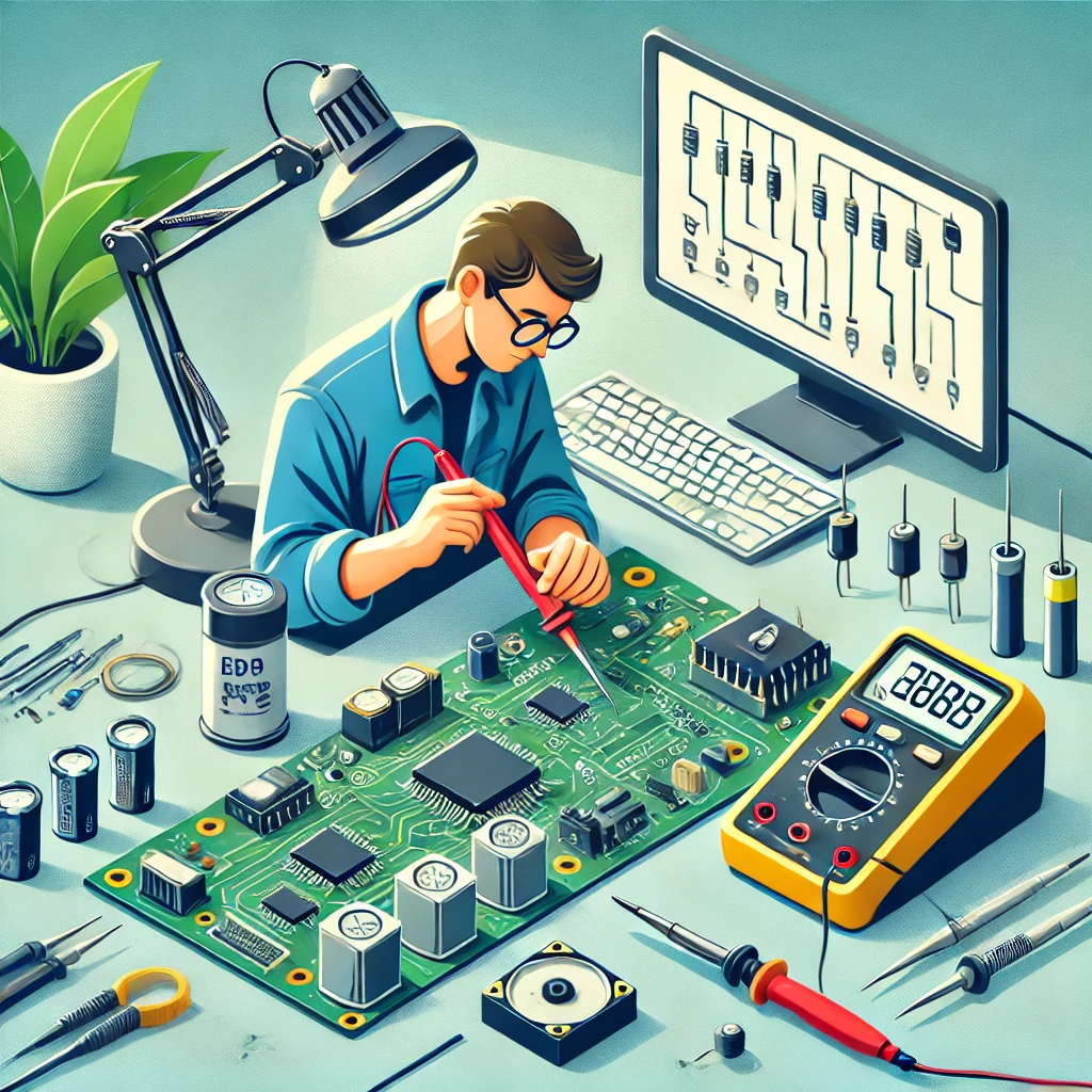 Teknik Reparasi Komponen Kapasitor dengan Multimeter